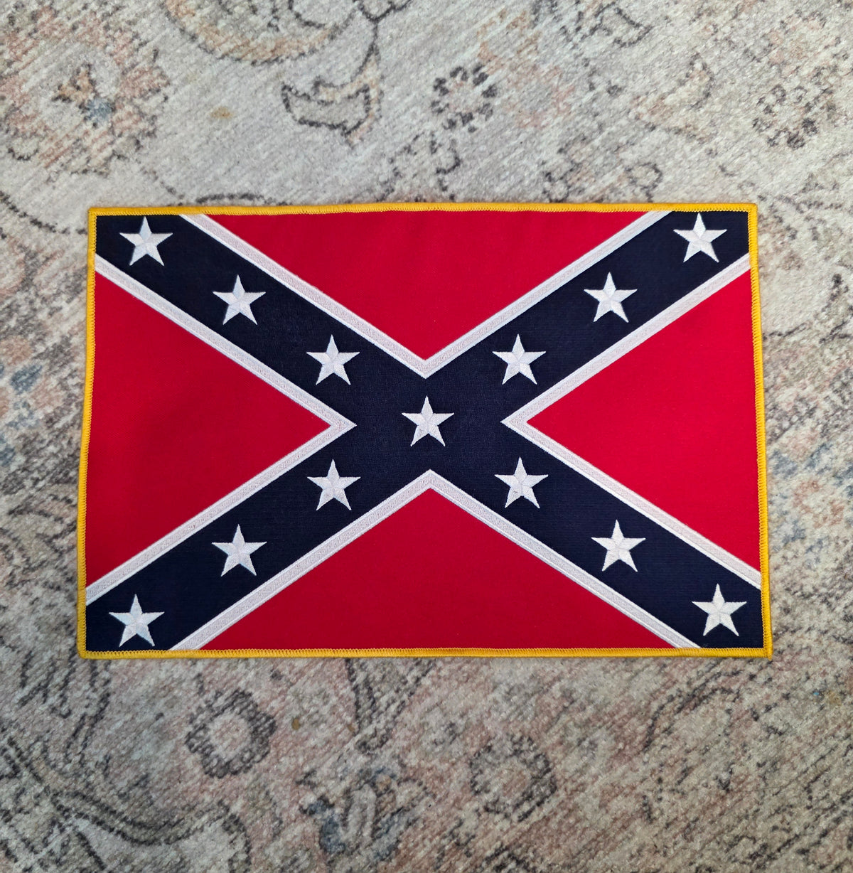 Battle Flag Biker Patch - Large