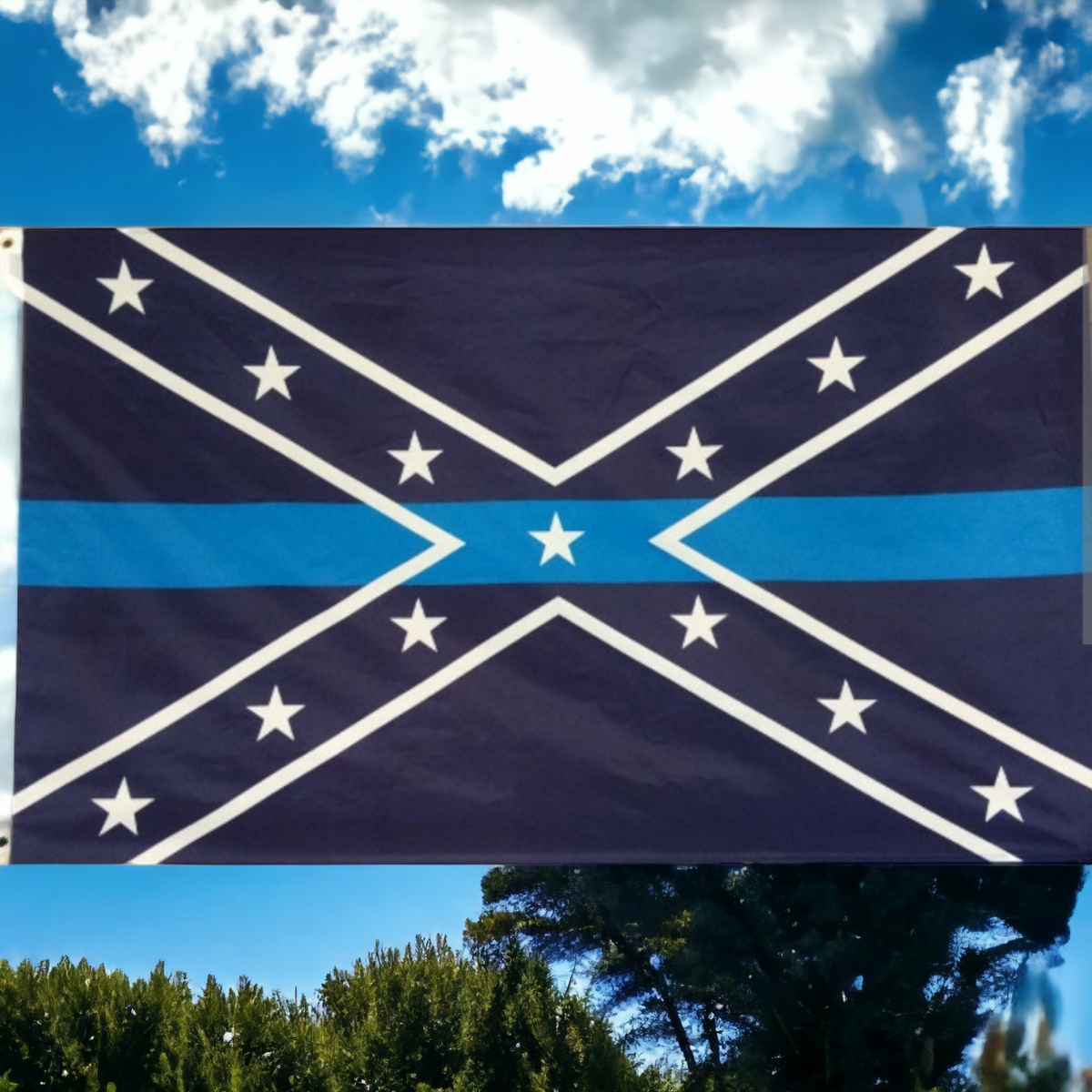 Battle Flag Blue Lives Matter Flag