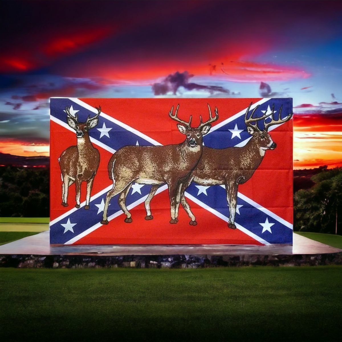 Battle Flag w/ Deer