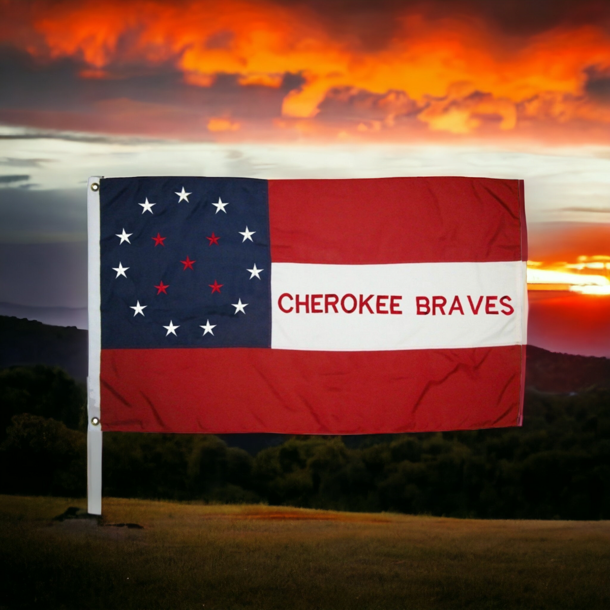 Cherokee Braves Flag