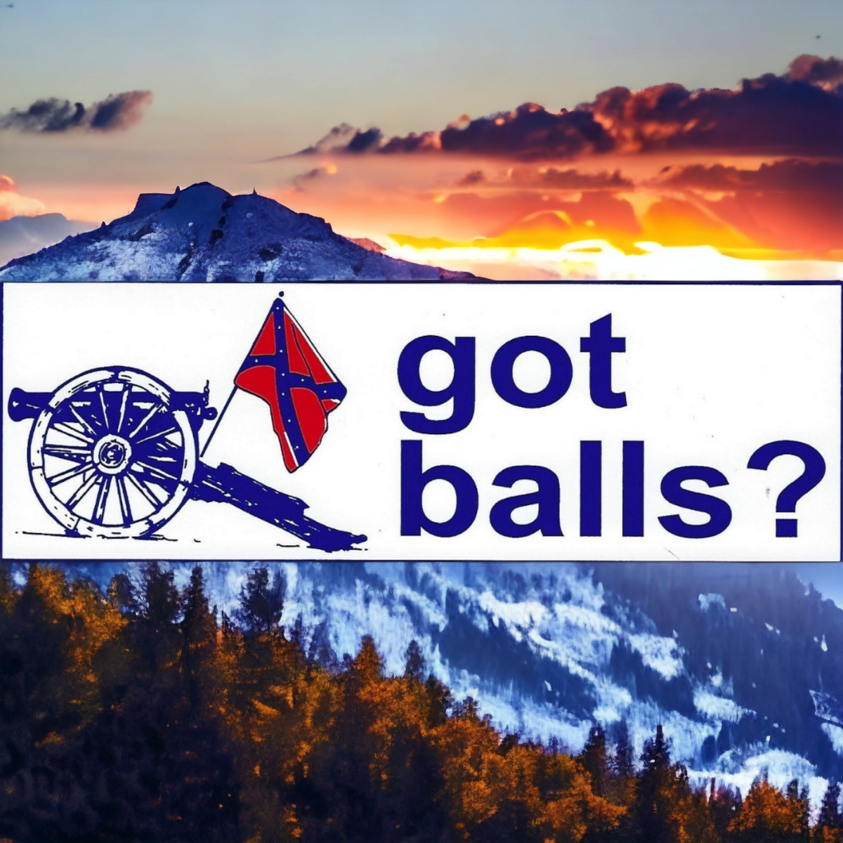 Got Balls Cannon Sticker