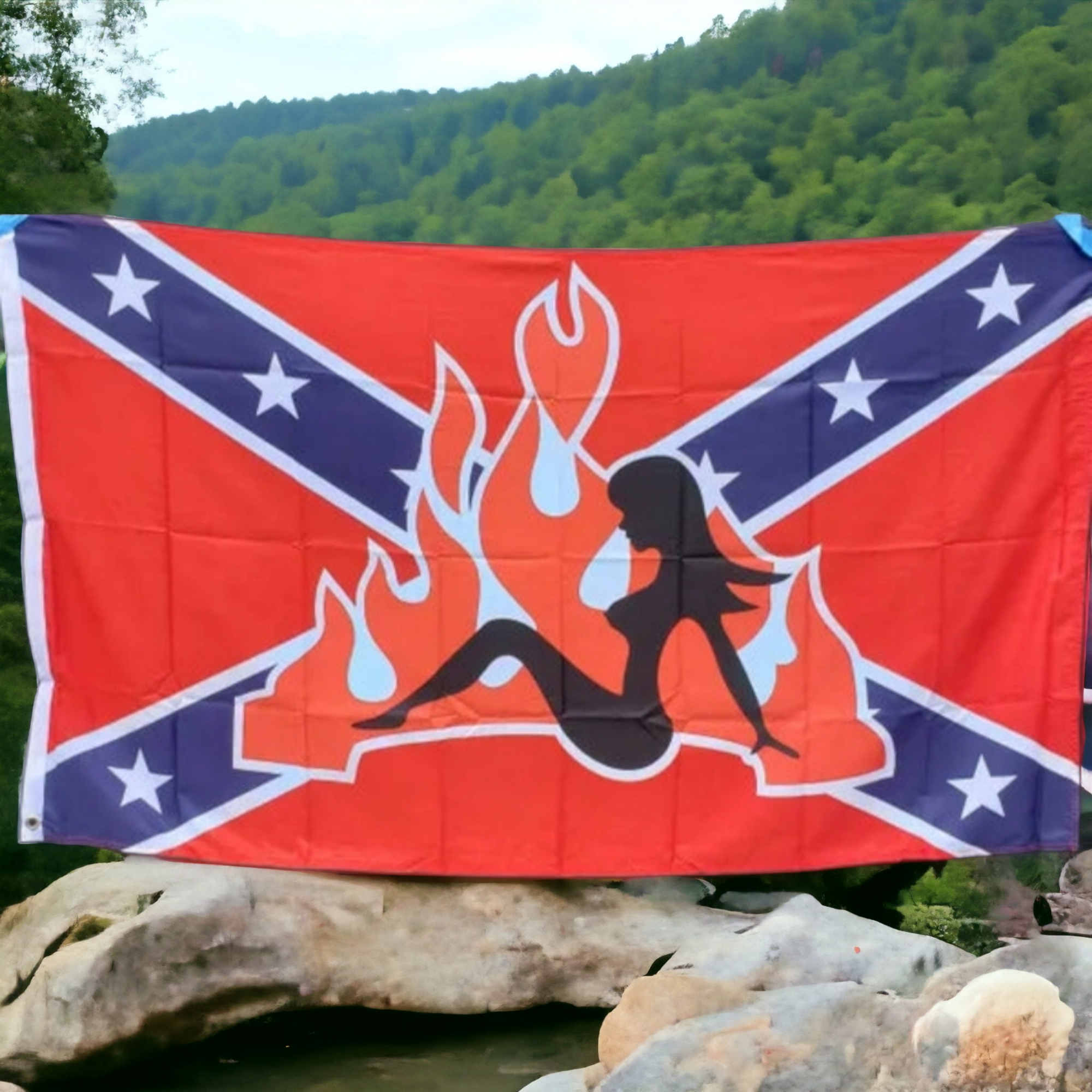 Battle Flag W/ Lady
