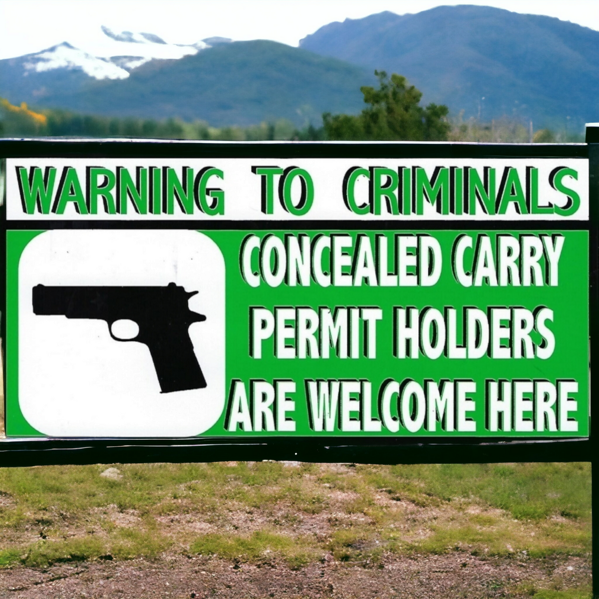 Warning To Criminals Sticker