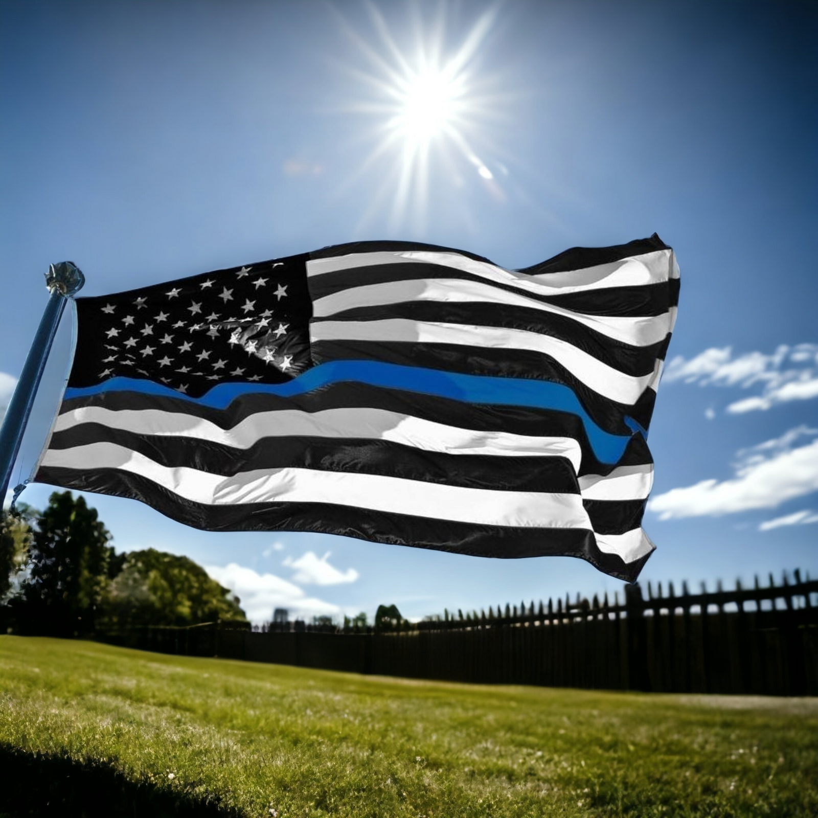 American Flag Blue Lives Matter Flag