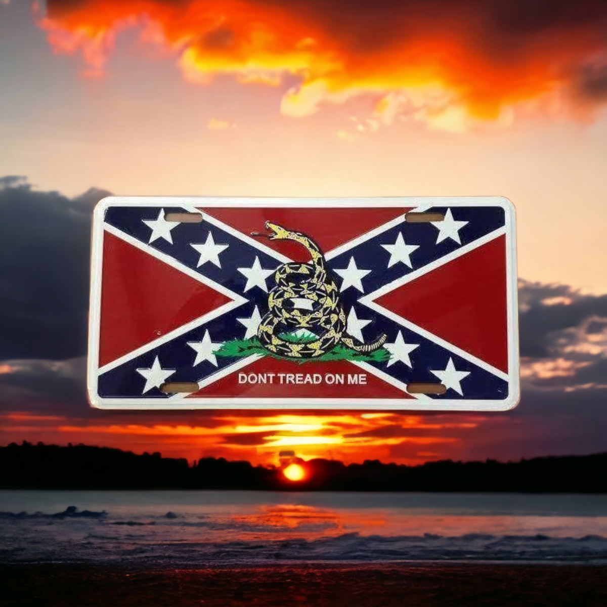 DTOM Battle Flag License Plate