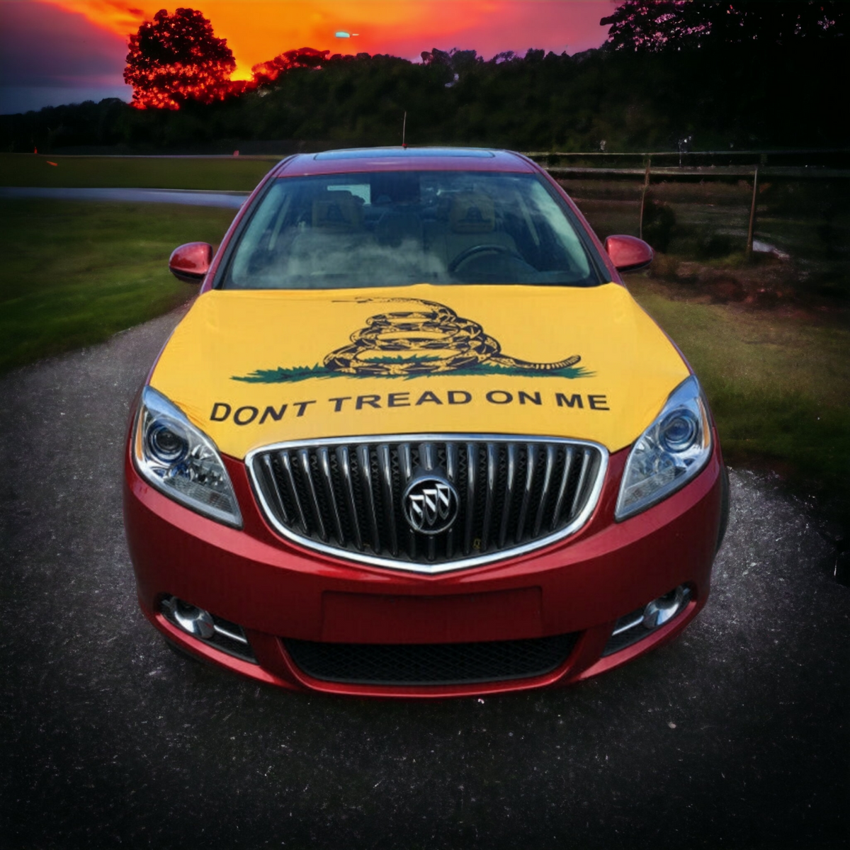 Don't Tread On Me Spandex Hood Cover