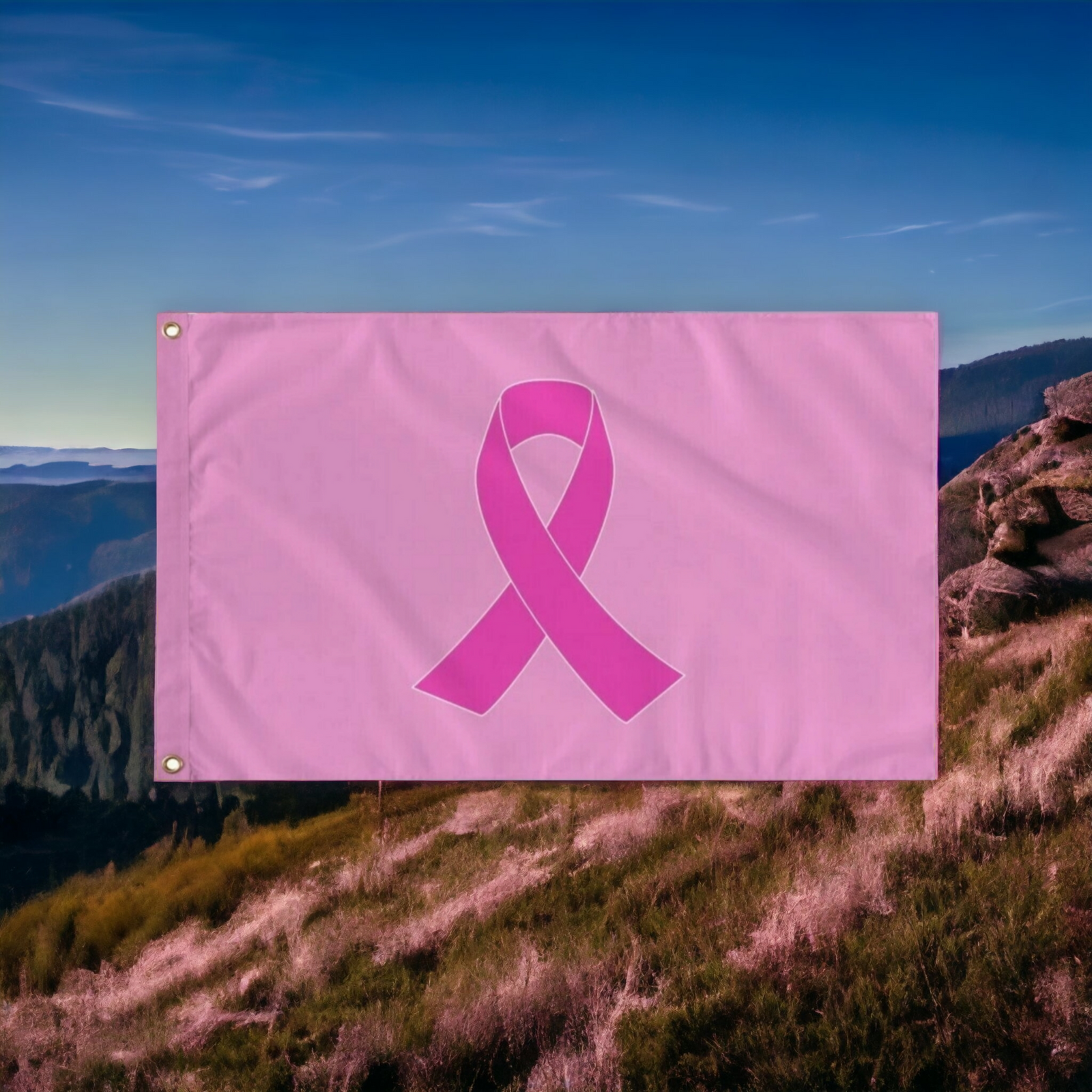 Pink Ribbon (Breast Cancer Awareness) Flag