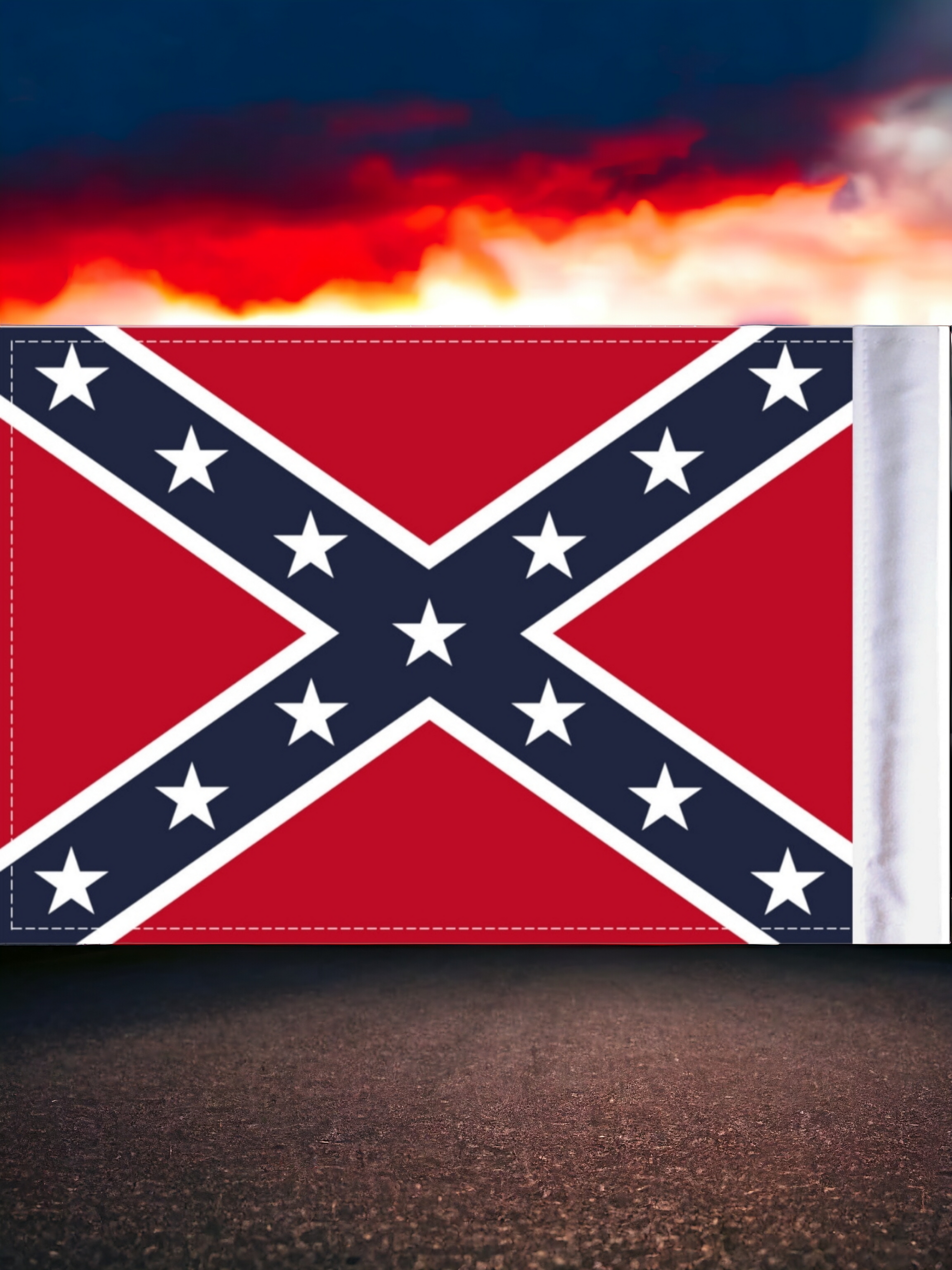 Motorcycle Battle Flag - Sleeved