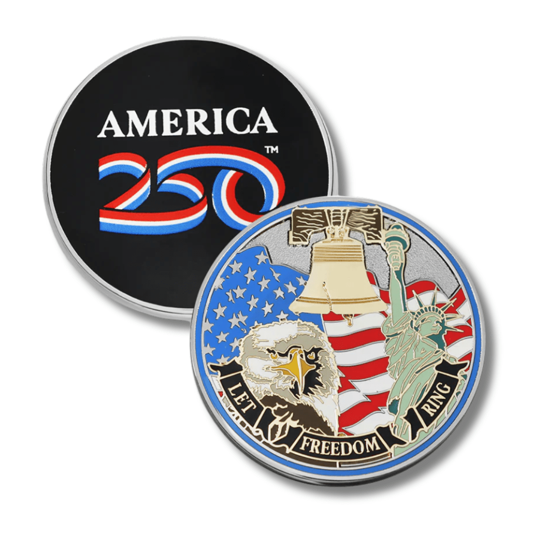 America250™ Spirit of Freedom Anniversary Challenge Coin