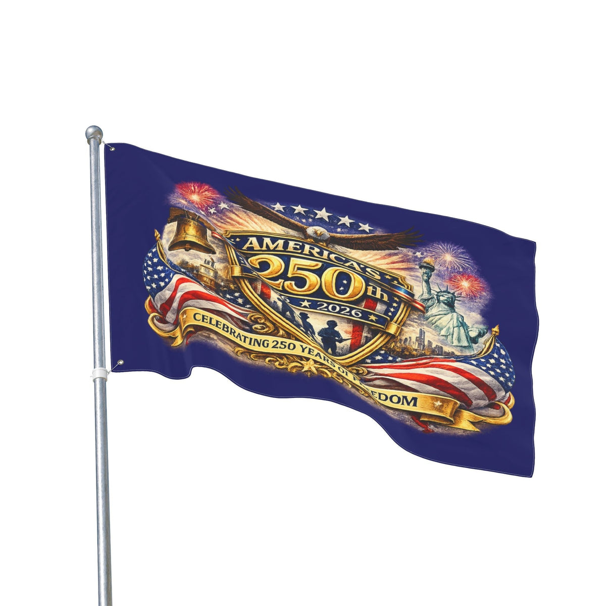 America's 250th Anniversary Double-Sided Flag — Celebrating 1776–2026