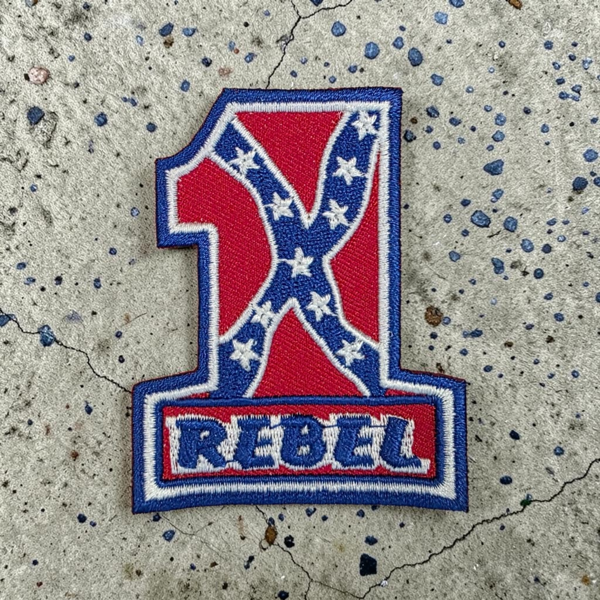Battle Flag Biker Patch - #1 Rebel