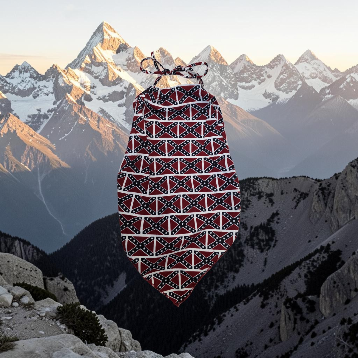 Battle Flag Ladies Rag Top