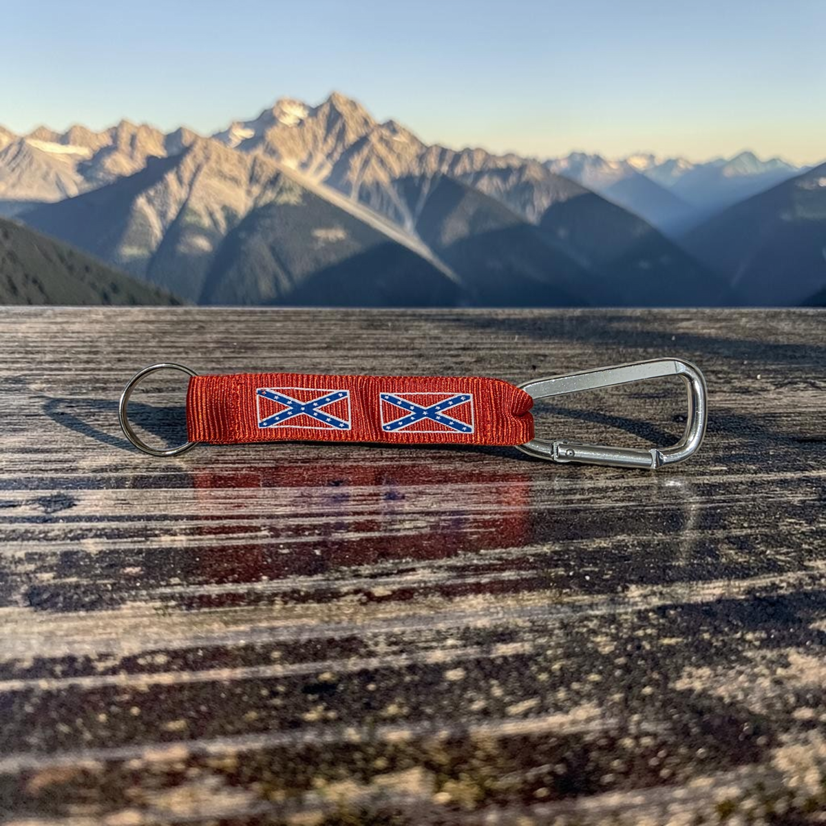 Battle Flag Carabiner Key Chain