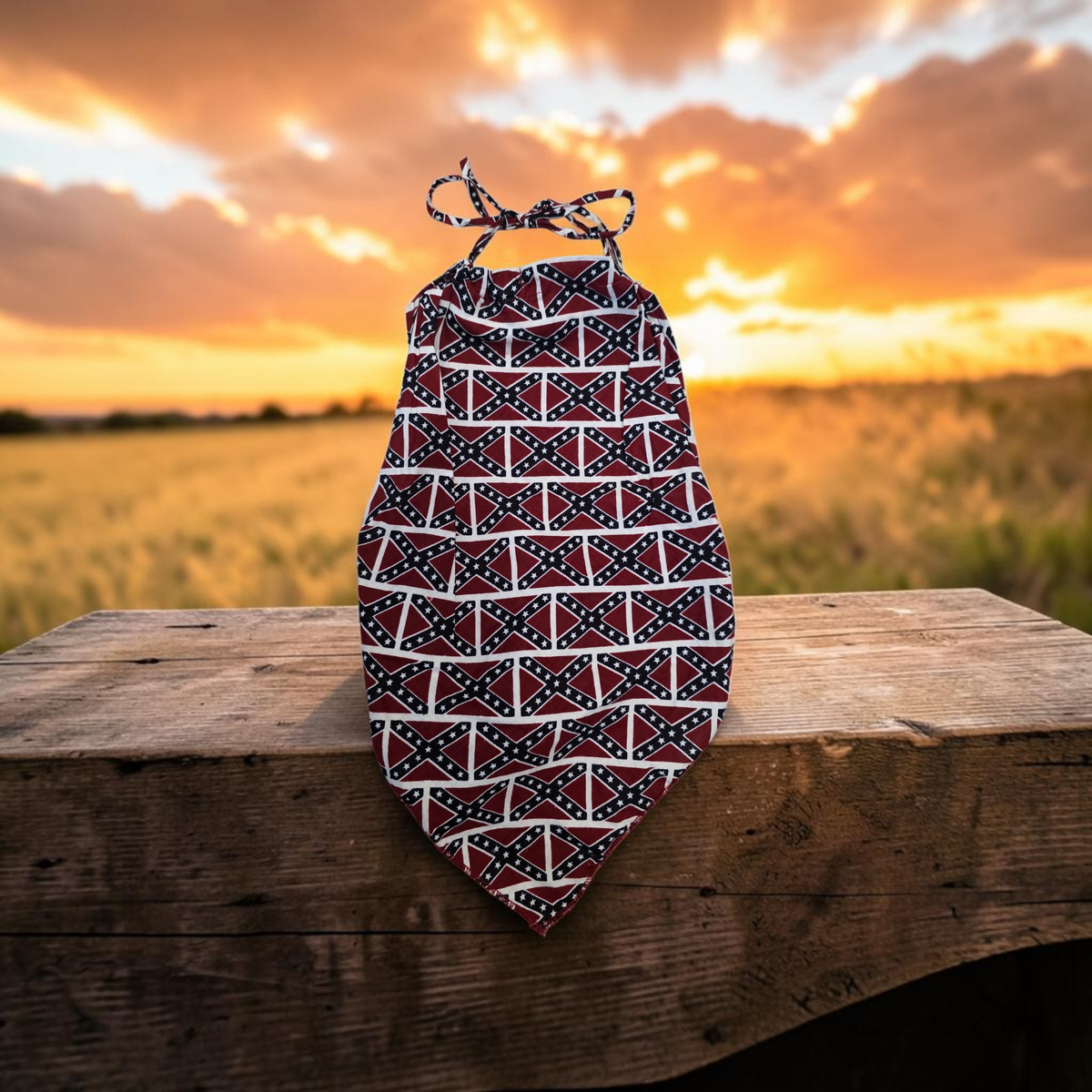 Battle Flag Ladies Rag Top
