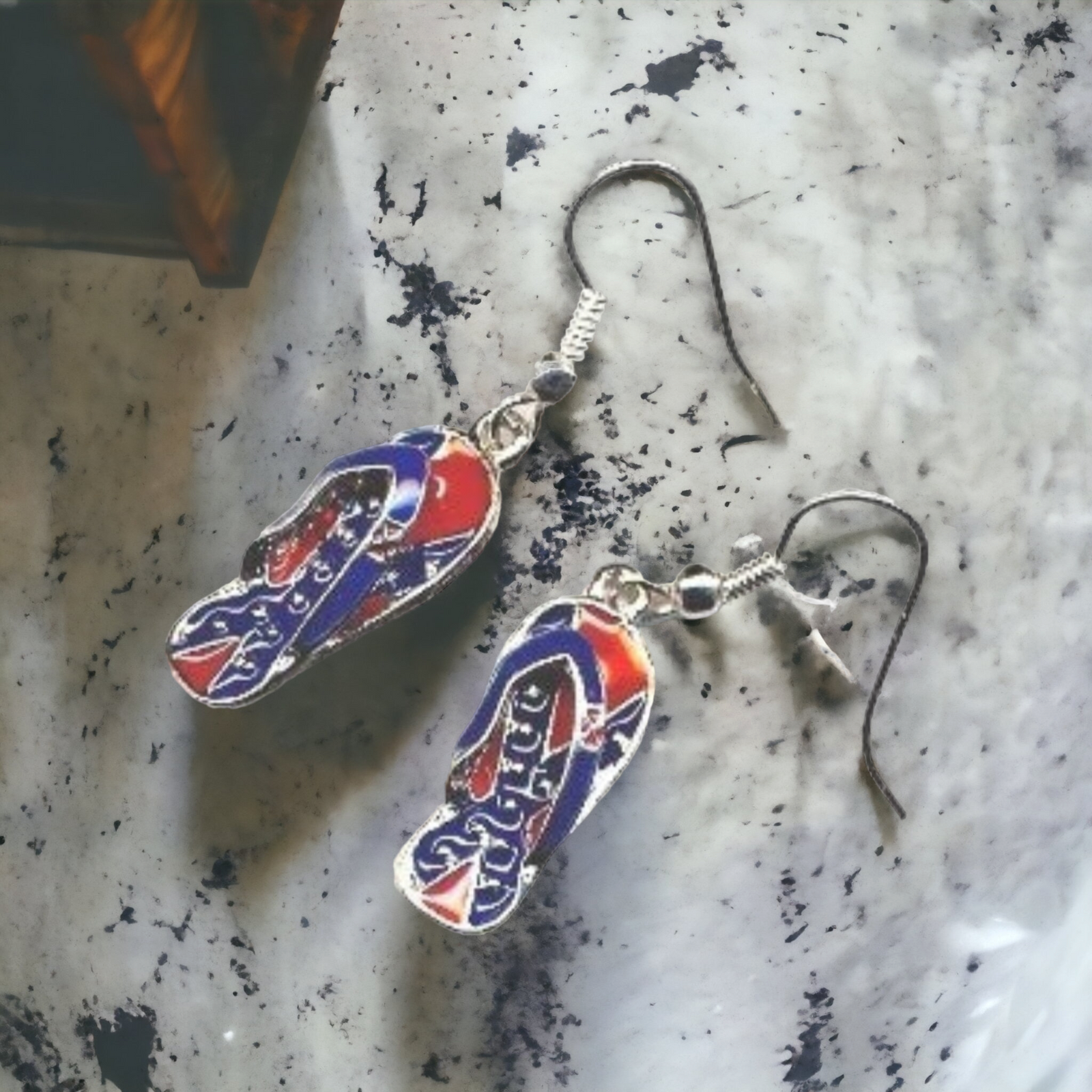 Battle Flag Flip Flop Earrings