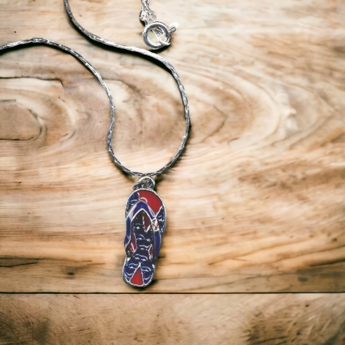 Battle Flag Flip Flop Necklace