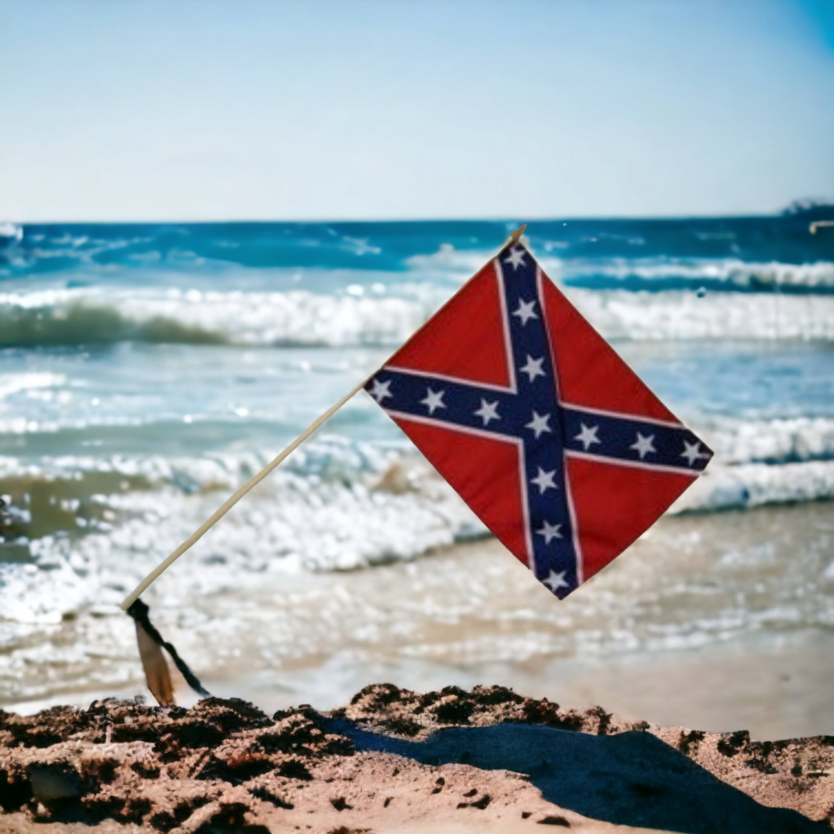 Battle Flag Gravesite Stick Flag