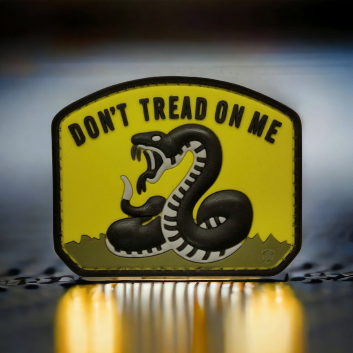 Don't Tread on Me PVC Patch Yellow