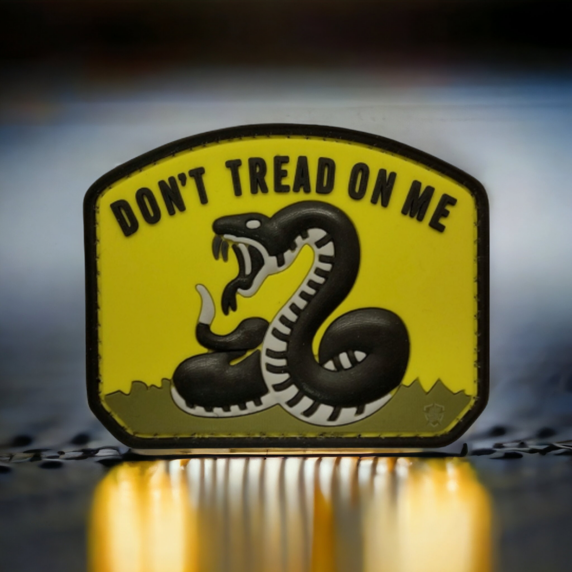 Don't Tread on Me PVC Patch Yellow