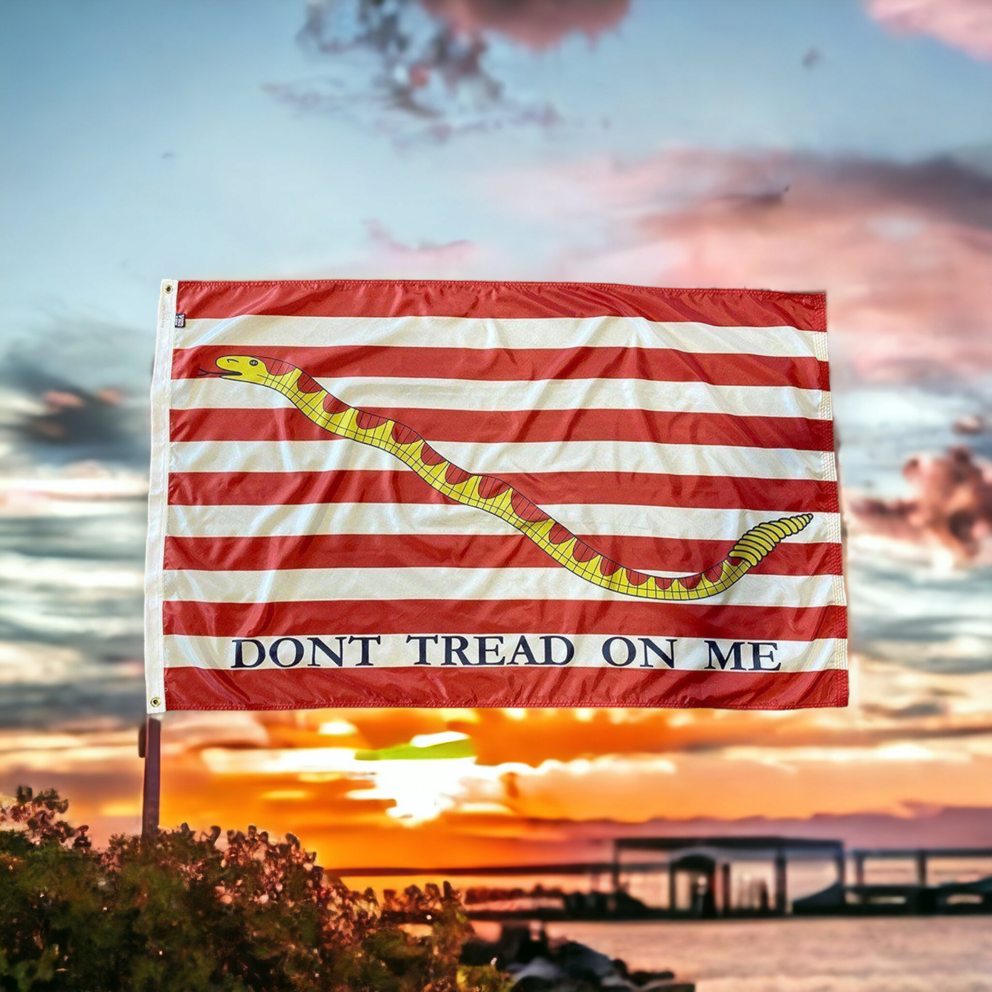 1st Naval Jack - Don't Tread On Me Flag
