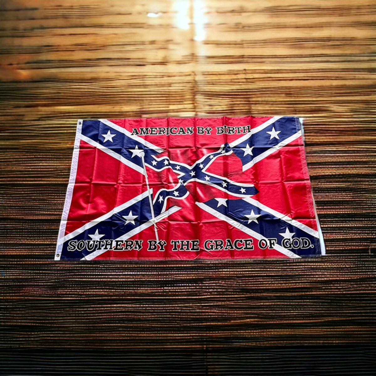 American By Birth Southern By the Grace of God Flag