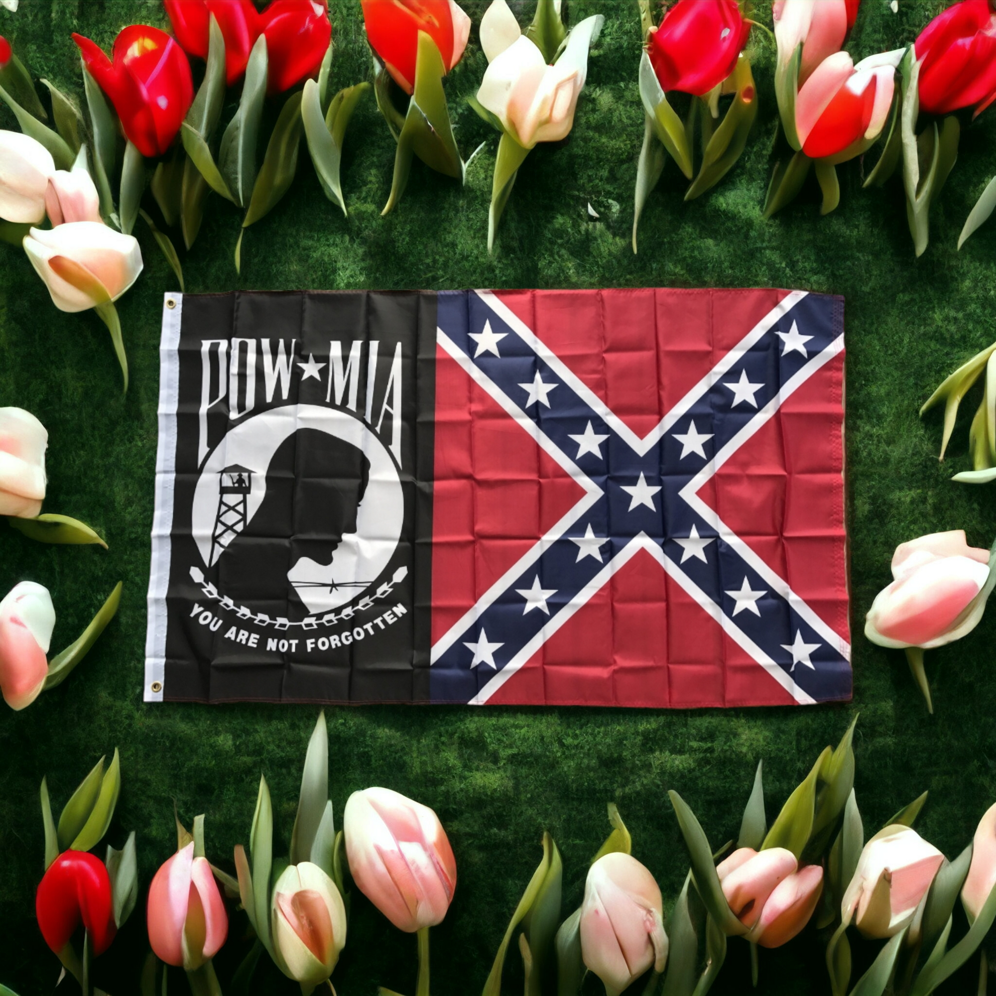 POW MIA / Battle Flag Combo
