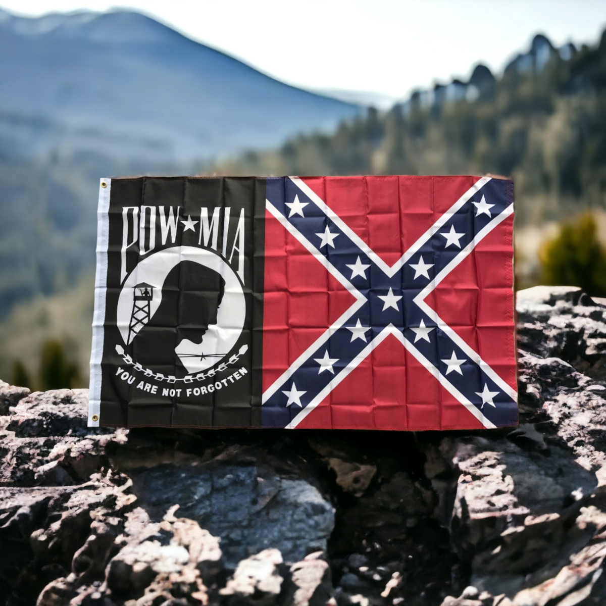 POW MIA / Battle Flag Combo