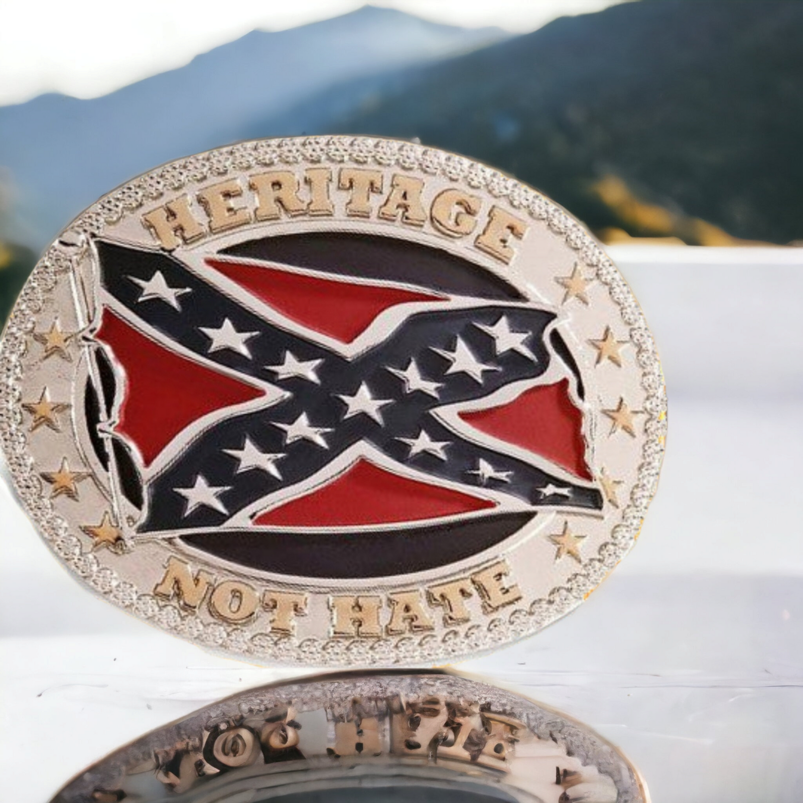 Heritage Not Hate Belt Buckle